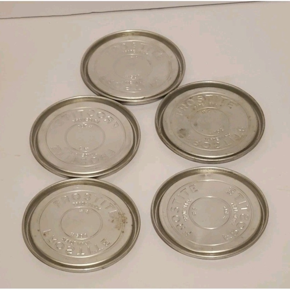 Vintage Frosttite Aluminum Lids Reusable For Tin Cans Freezer or Pantry - Picture 6 of 9